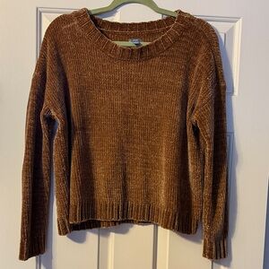 American Eagle Outfitters Rich Brown Crew Neck Sweater